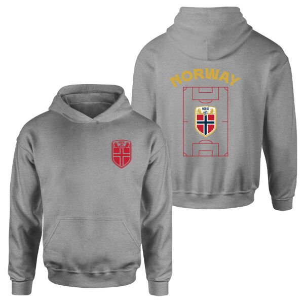 Norveç Dünya Kupası 2026 Hoodie L - Gri
