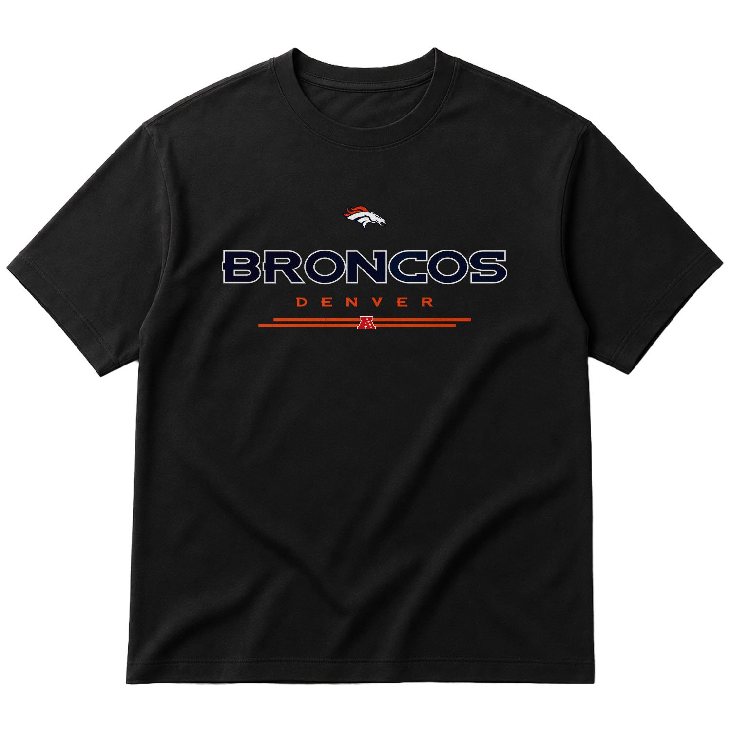Denver Broncos AFC Oversize Tişört XL - Siyah