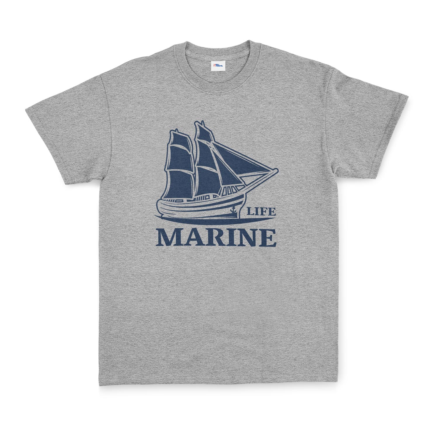 Marine Life Denizci Tişört XL - Gri