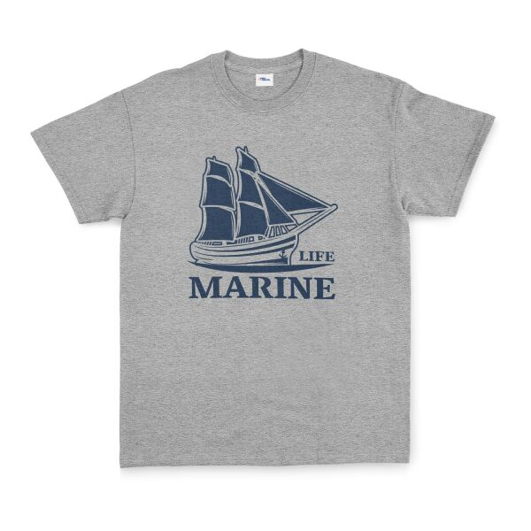 Marine Life Denizci Tişört XL - Gri