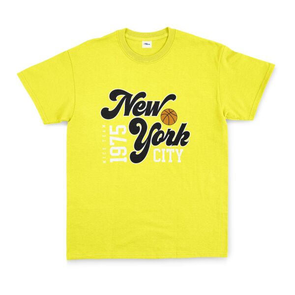New York City 1975 Tişört M - Sarı