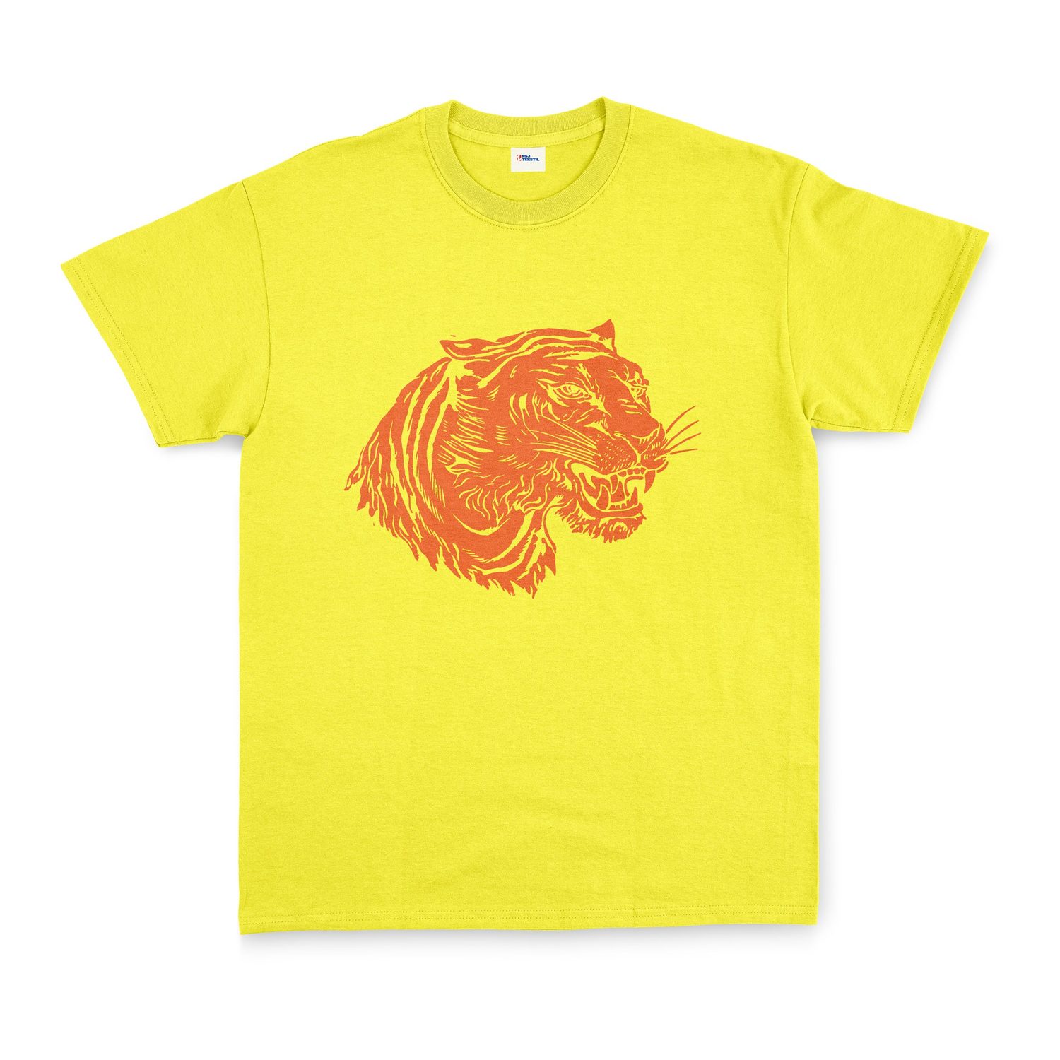 Clemson Tiger Print Tişört XL - Sarı