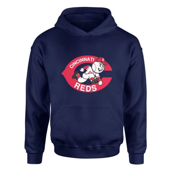 Cincinnati Reds | Mr. Red 80’s Hoodie XL - İndigo Mavisi