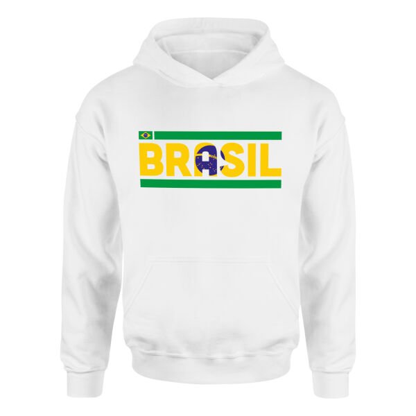 Brezilya Hoodie L - Beyaz