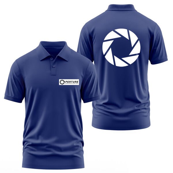 Aperture Laboratories Polo Tişört S - İndigo Mavisi