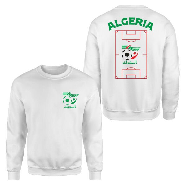 Cezayir Dünya Kupası 2026 Sweatshirt M - Beyaz
