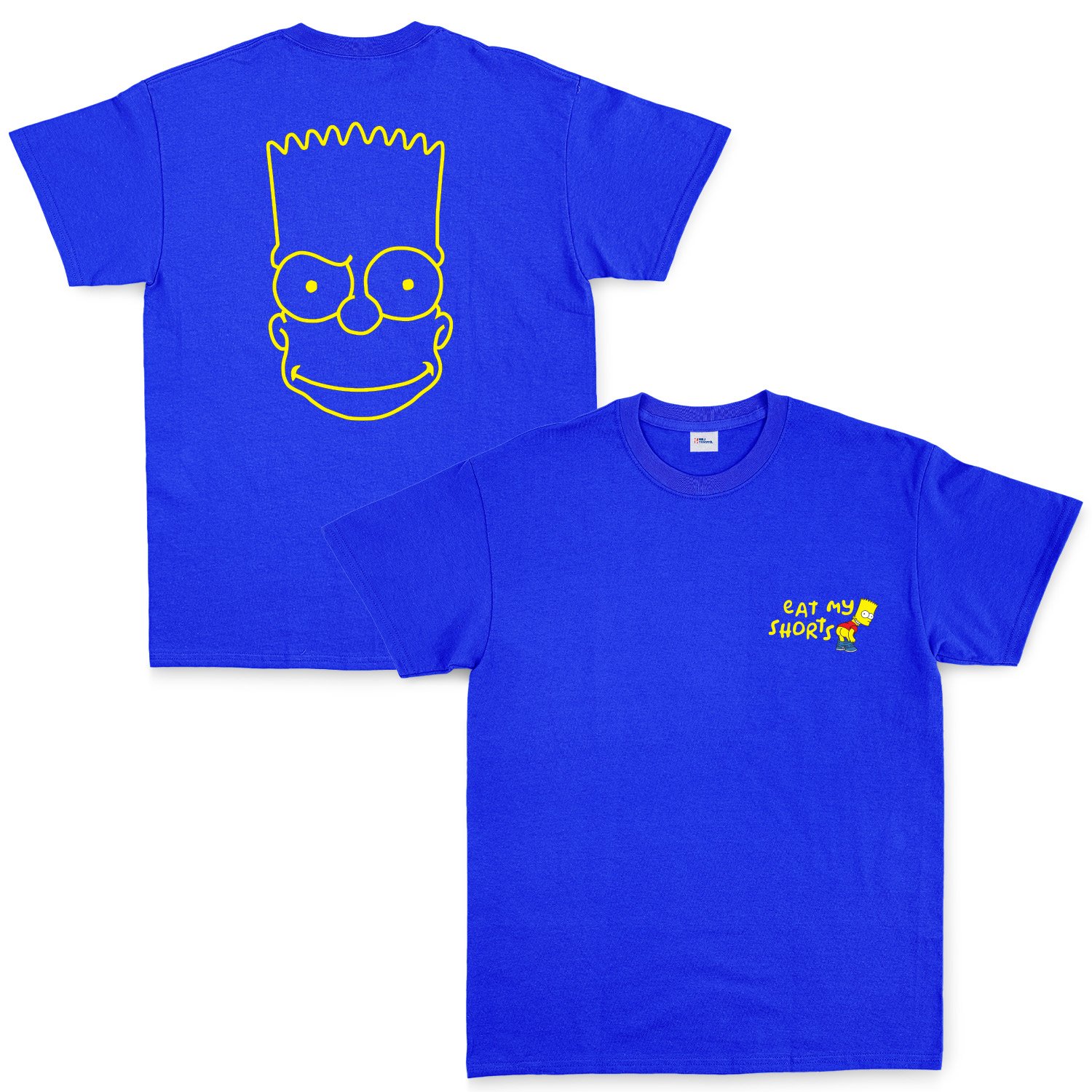 Eat My Shorts Bart Simpson Tişört XXL - Mavi
