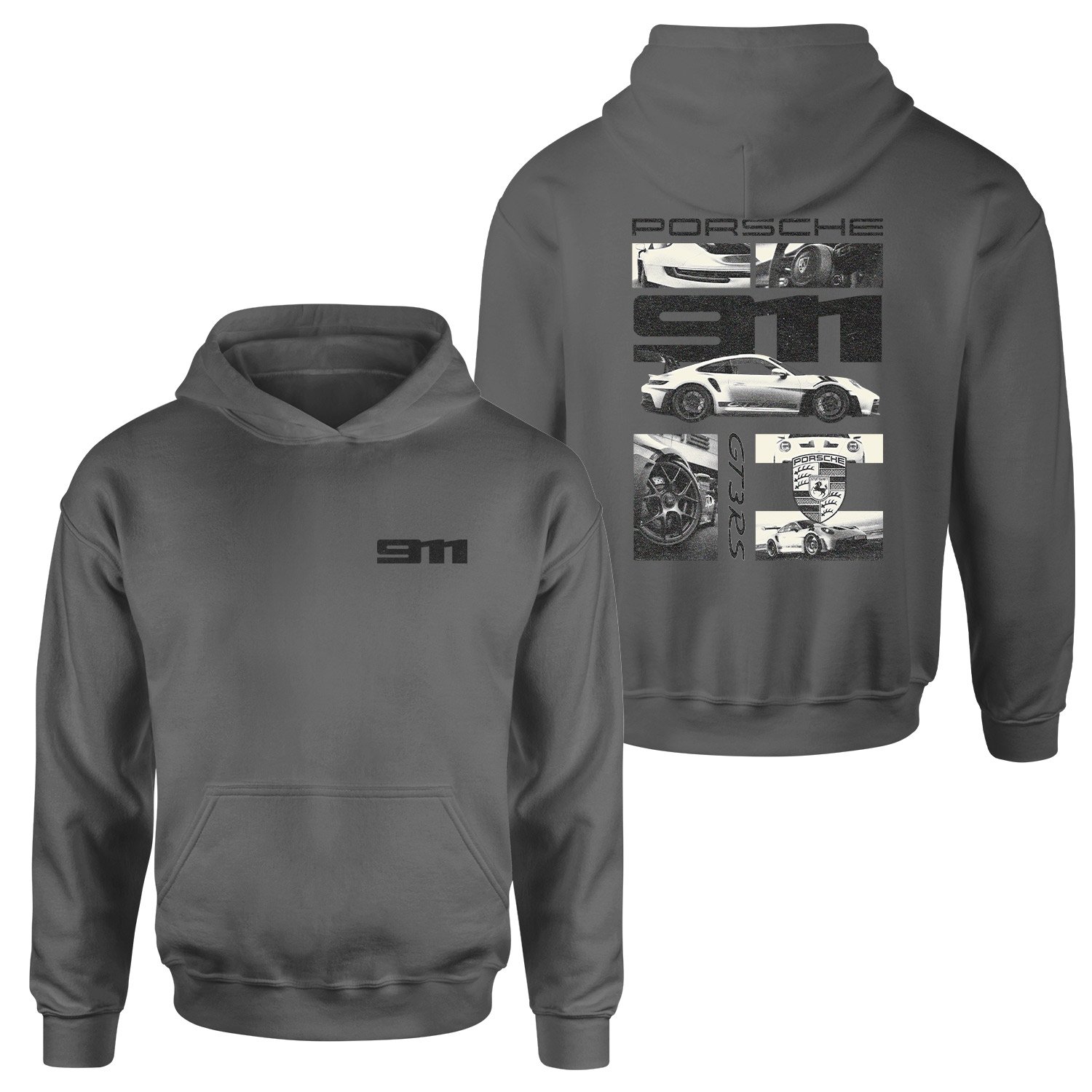 GT3 RS Grunge Hoodie XL - Füme