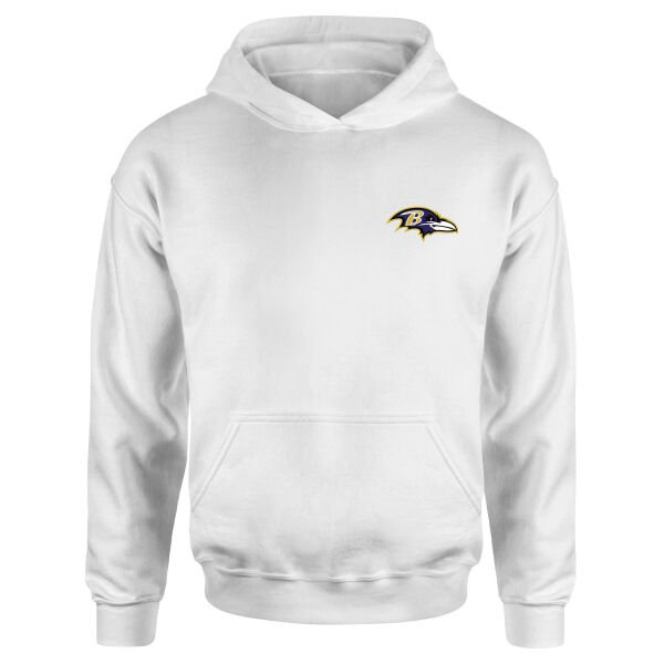 Baltimore Ravens Hoodie L - Beyaz