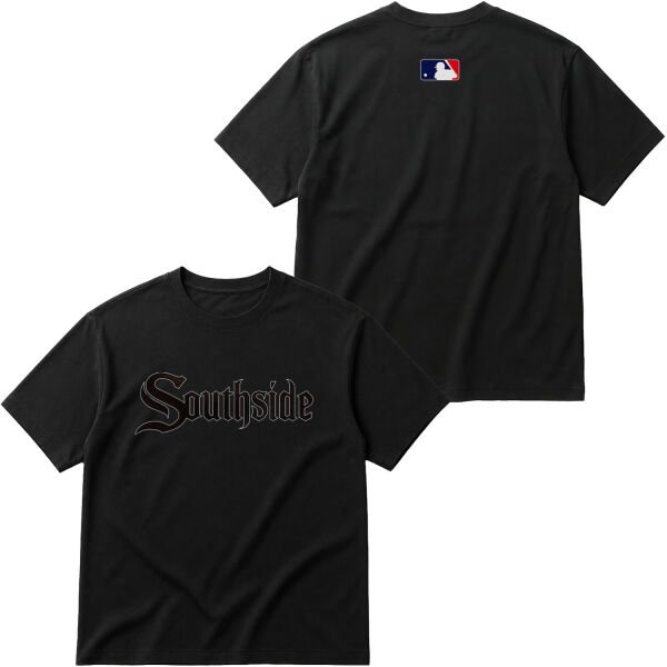 Chicago White Sox B | Southside MLB Oversize Tişört L - Siyah
