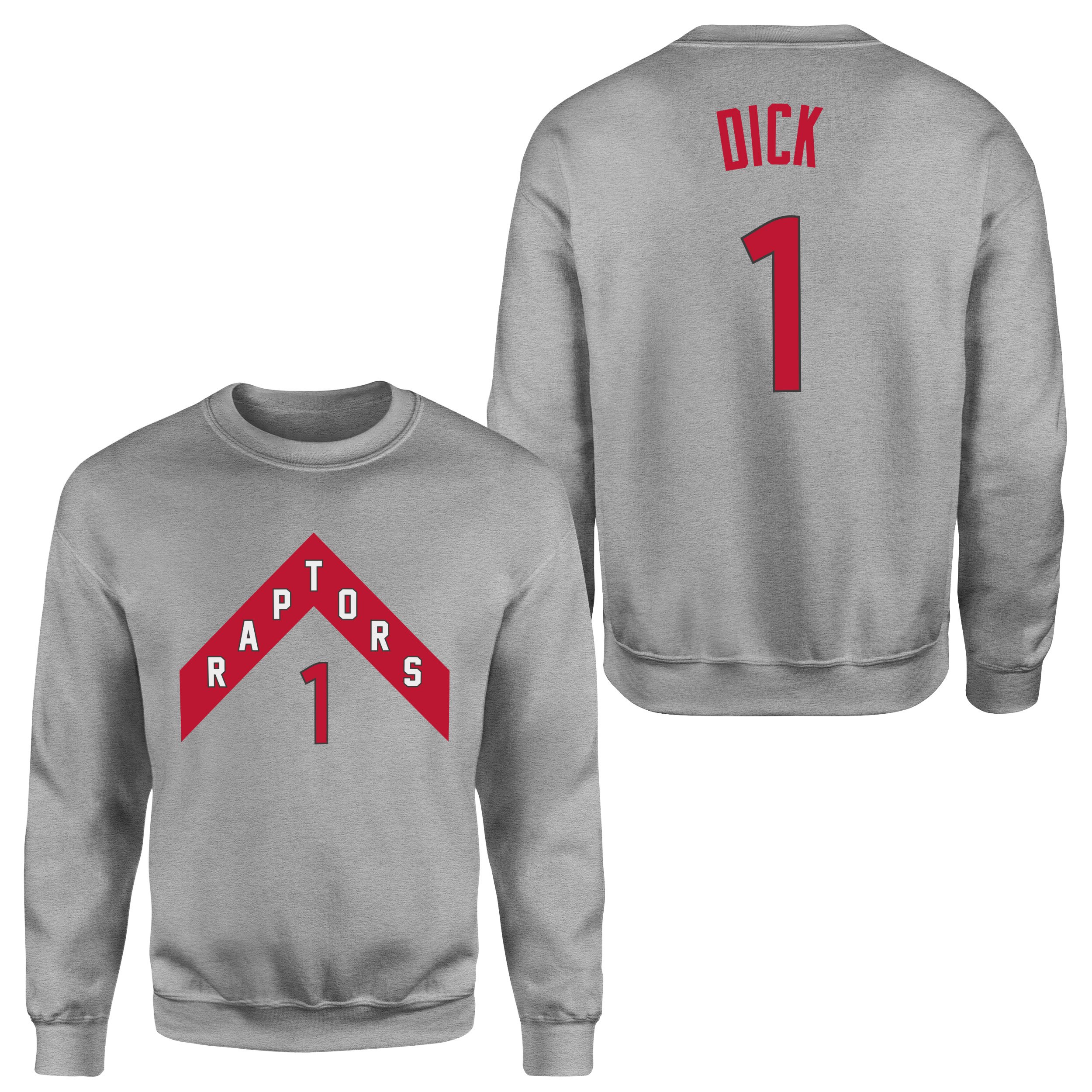 Gradey Dick 1 Raptors Jersey Sweatshirt XXL - Gri