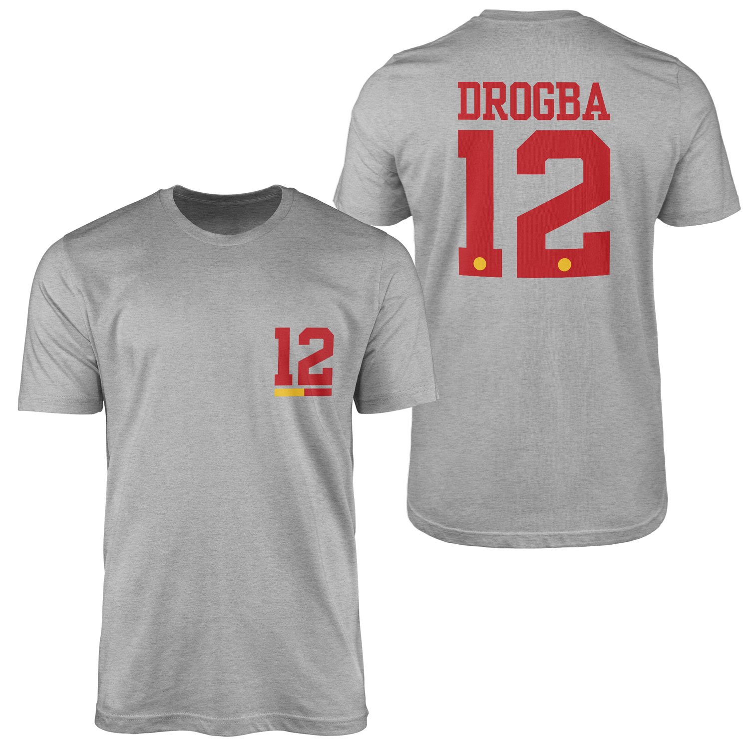 Didier Drogba Forma Tişört L - Gri