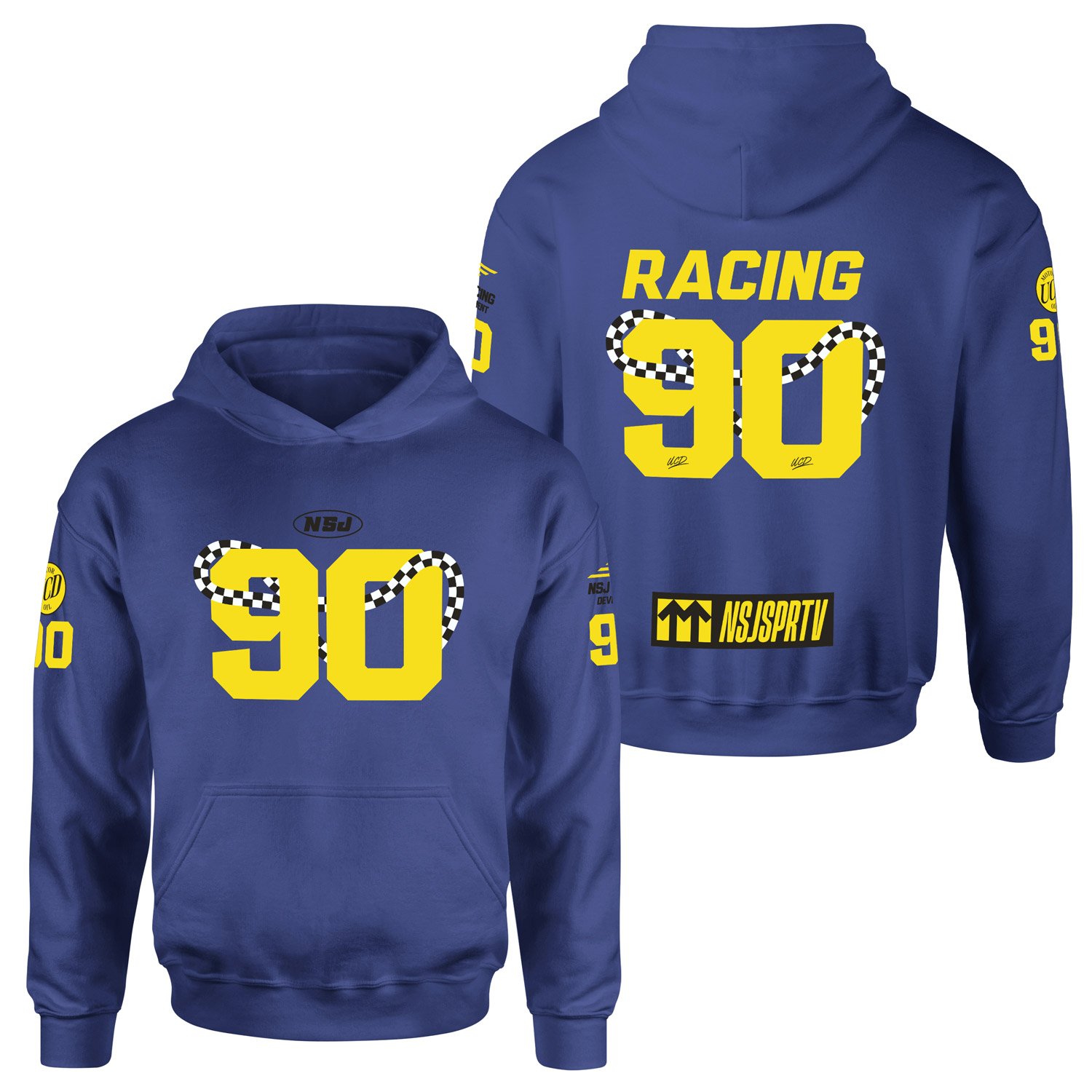 NSJSPRTV Racing Development Teamline Hoodie XXL - İndigo Mavisi