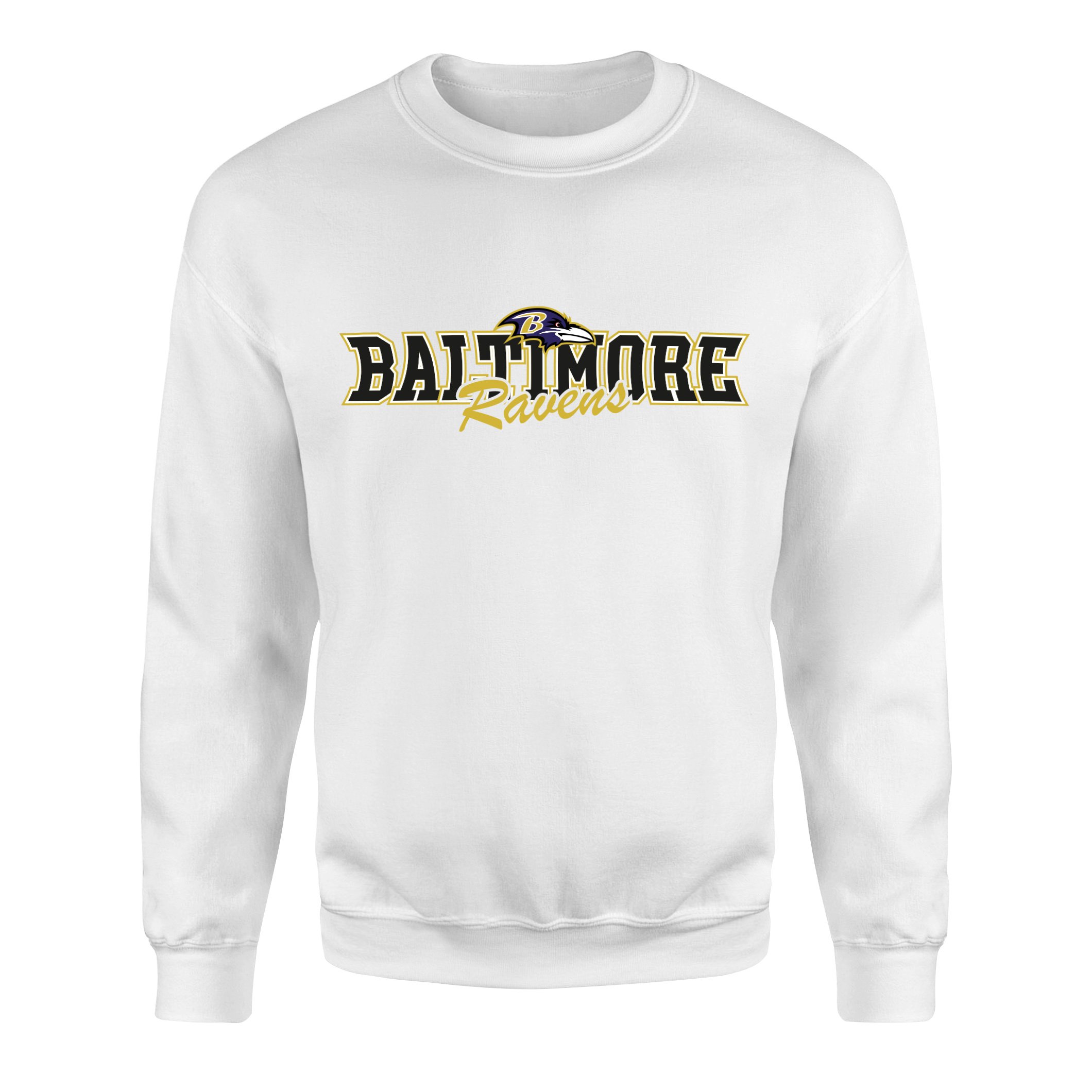 Baltimore Ravens BR Sweatshirt XL - Beyaz