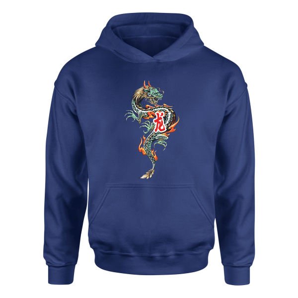 Dragon Hoodie S - İndigo Mavisi