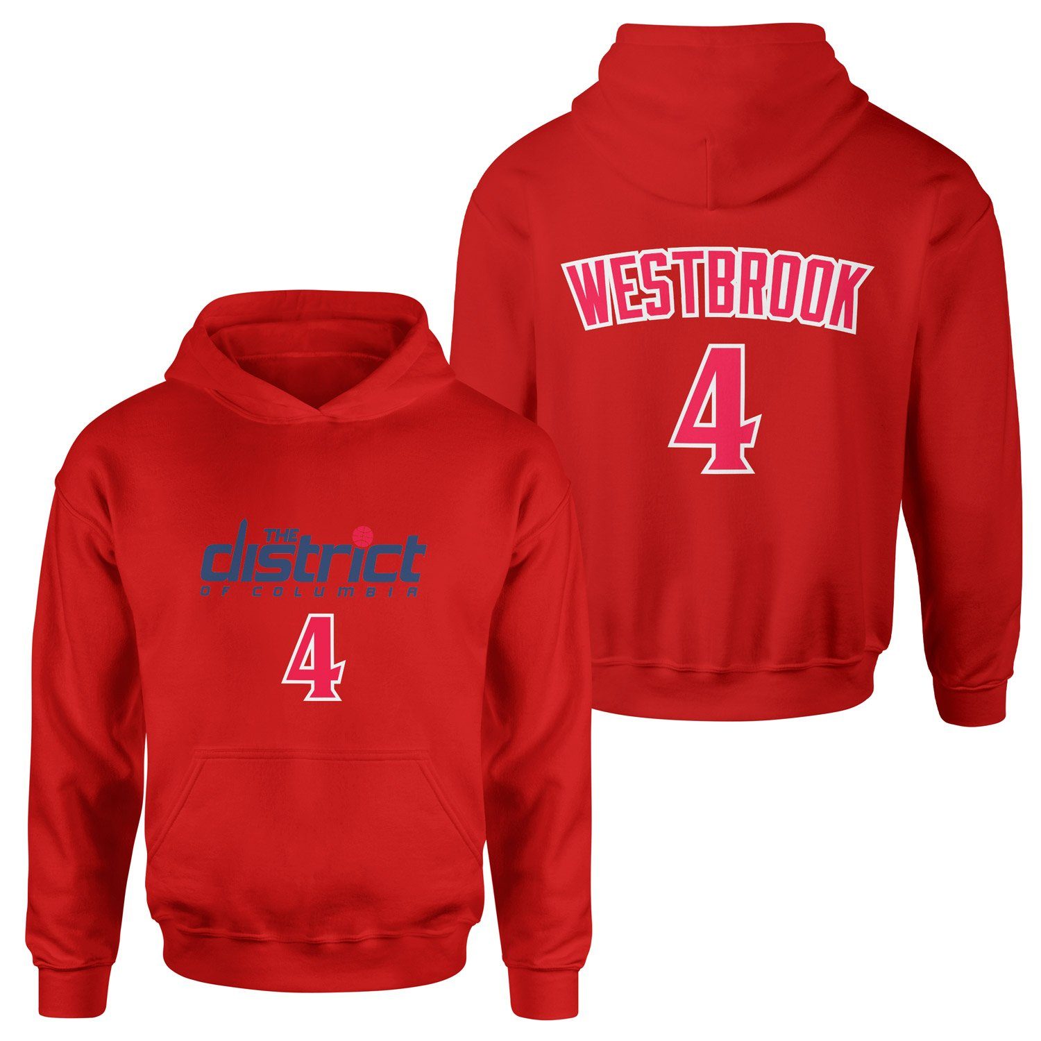 Russell Westbrook Wizards Forma Hoodie L - Kırmızı