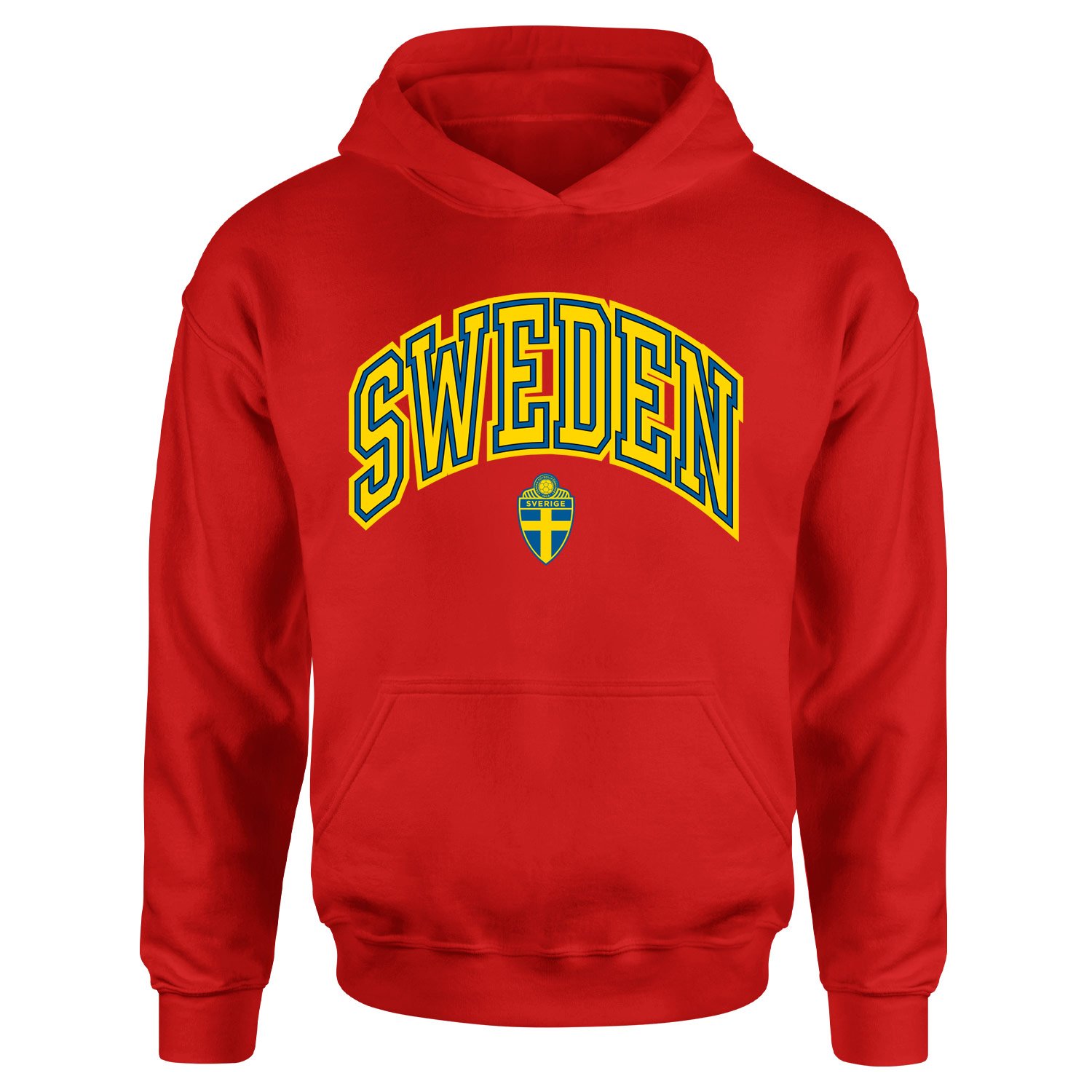 İsveç 2026 Varsity Hoodie M - Kırmızı