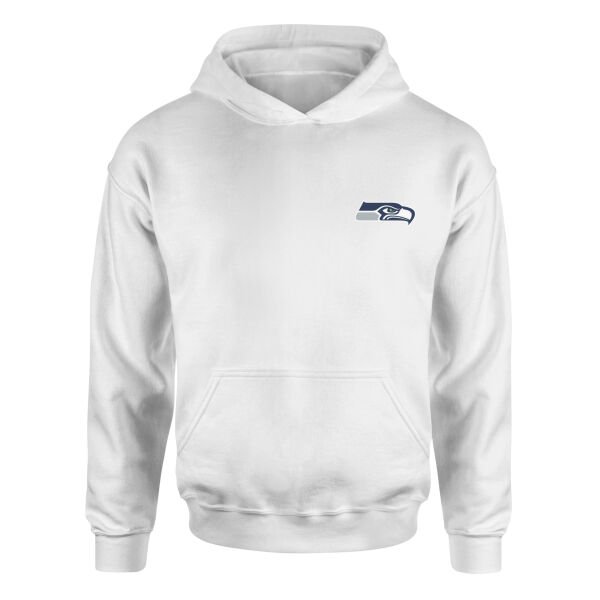 Seattle Seahawks Hoodie L - Beyaz