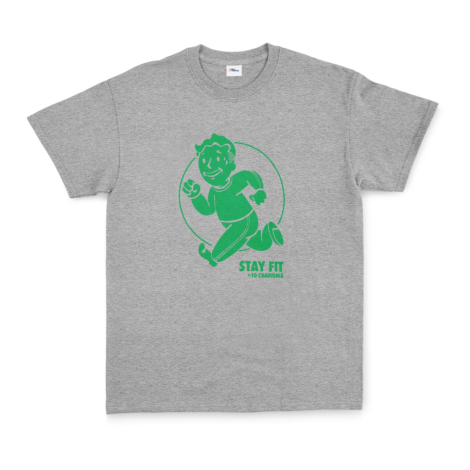 Vault Boy Stay Fit Tişört XXL - Gri
