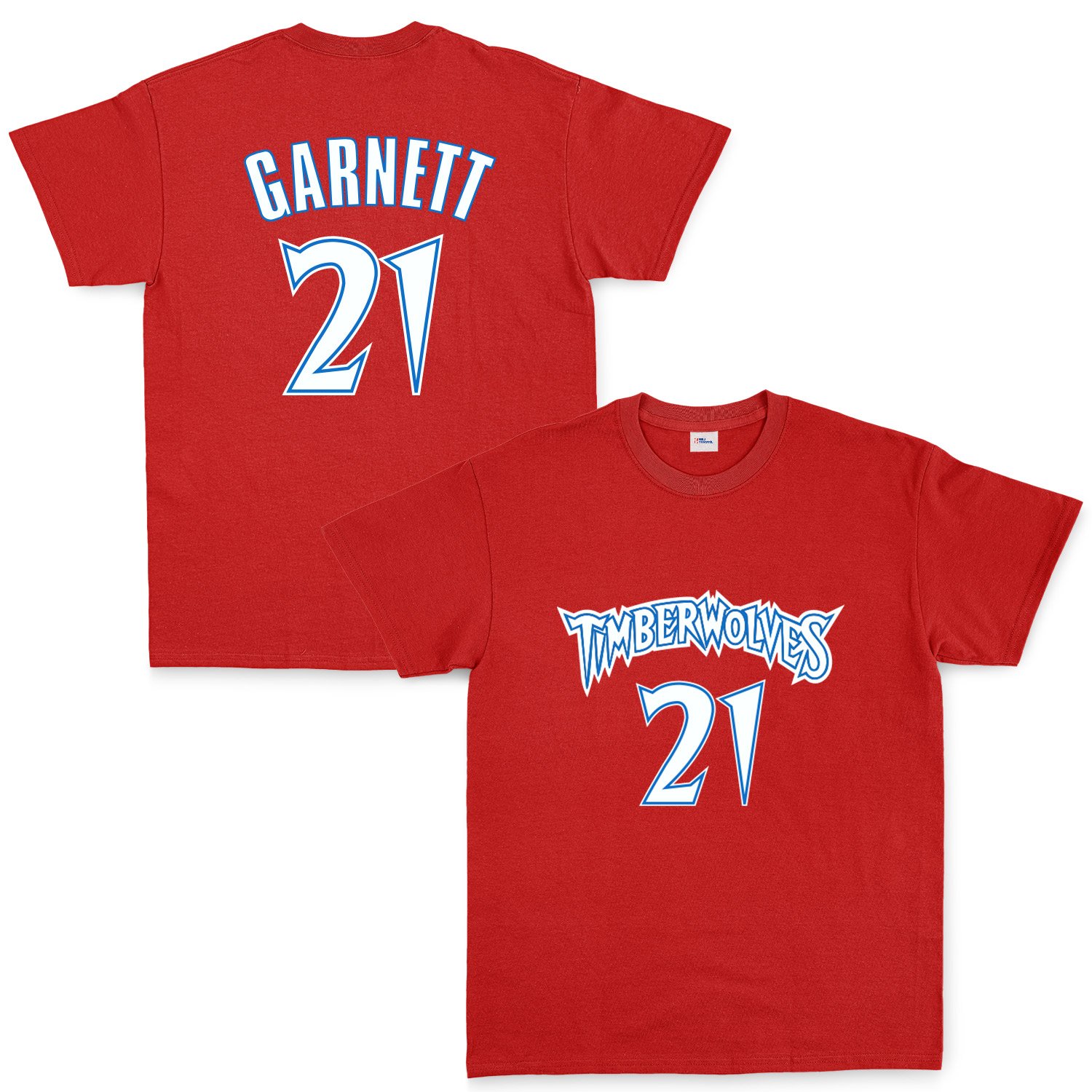 Kevin Garnett 21 THRBCK Forma Tişört XL - Kırmızı