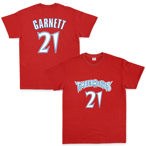 Kevin Garnett 21 THRBCK Forma Tişört XL - Kırmızı