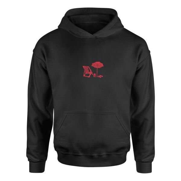 Plaj Hoodie XL - Siyah
