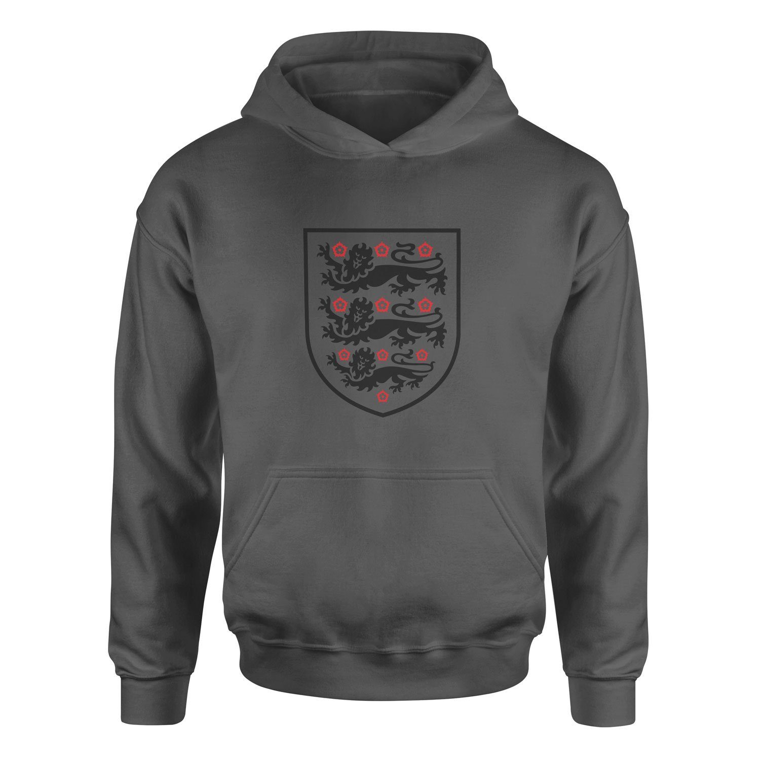 Three Lions Shield Hoodie S - Füme