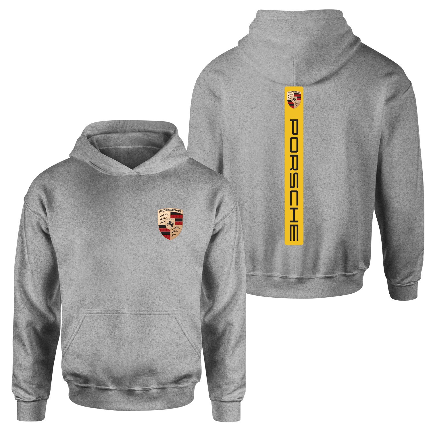 Porsche V Graphic Racing Yellow Hoodie S - Gri