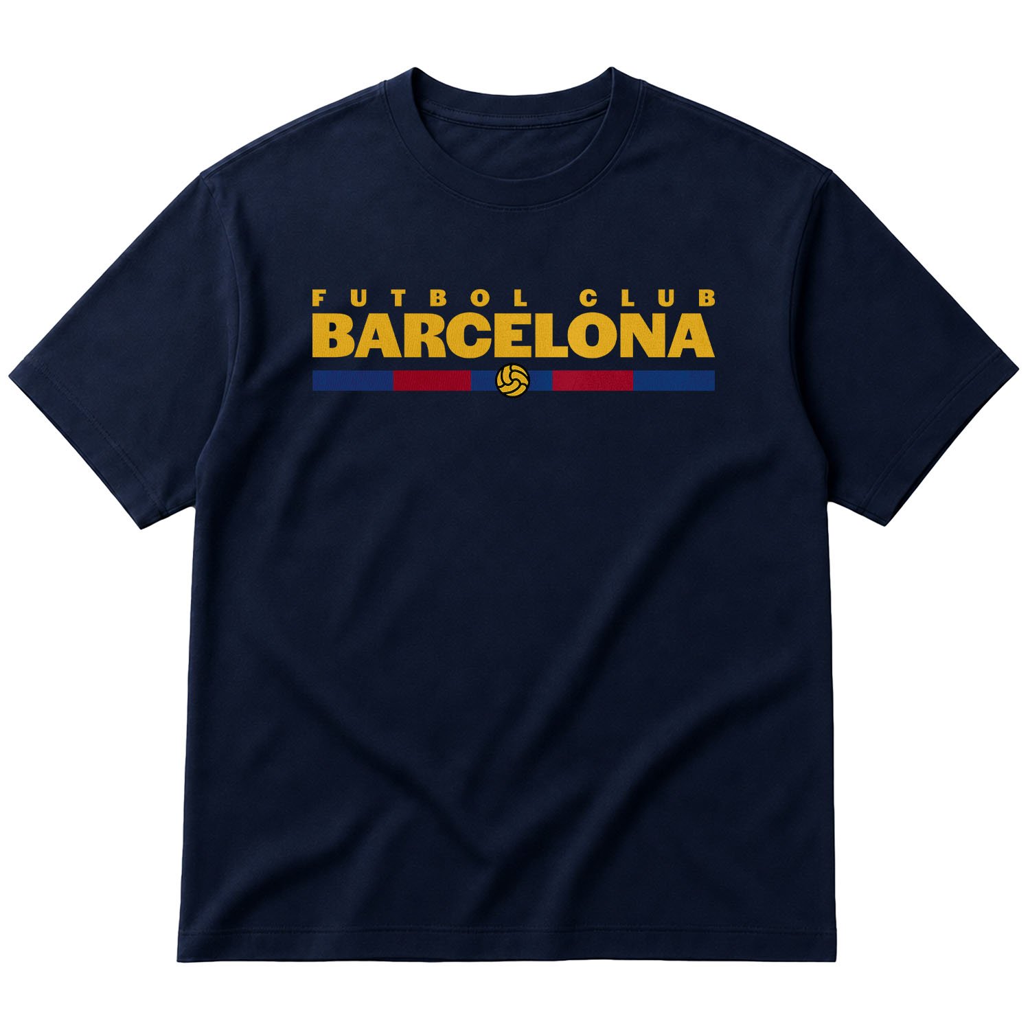 Futbol Club Barcelona Oversize Tişört XL - İndigo Mavisi