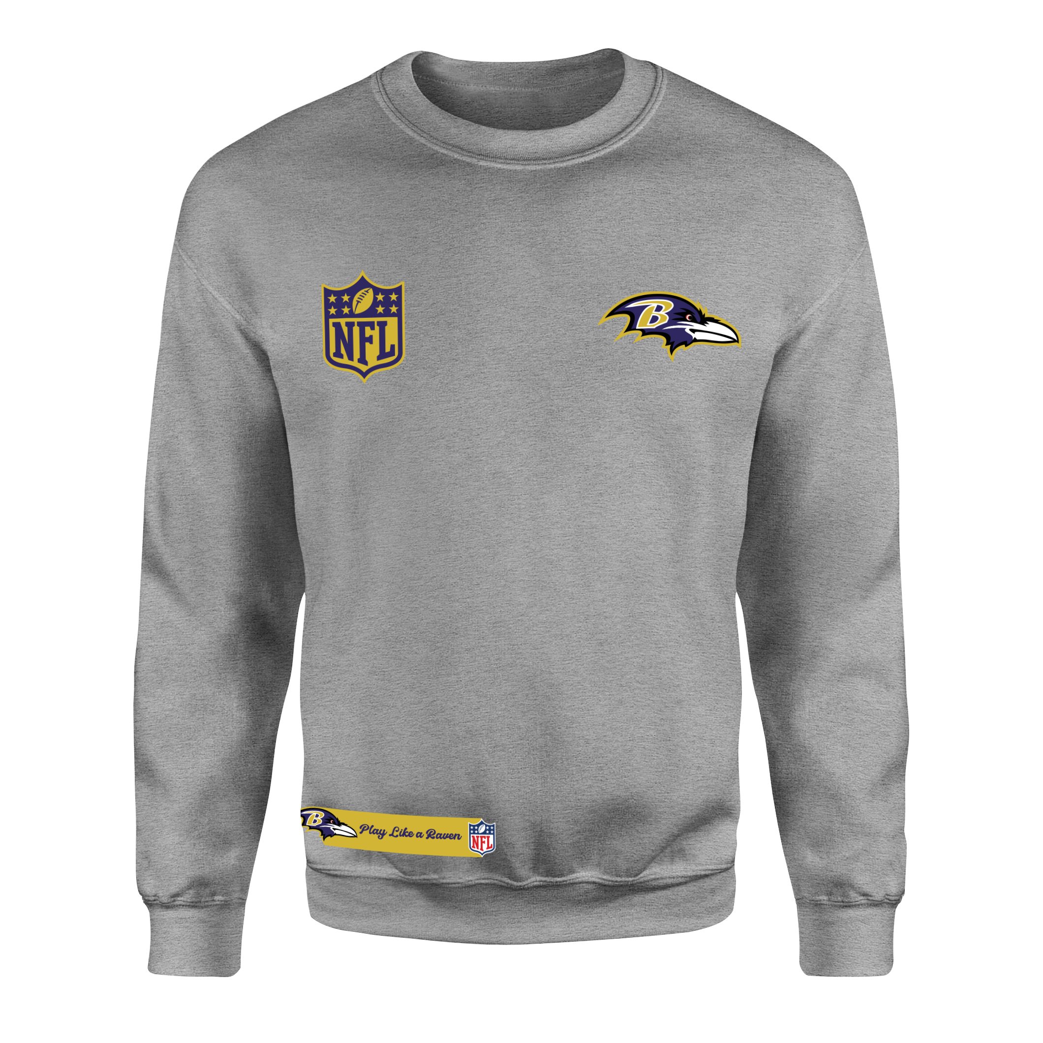 Play Like a Raven Baltimore Ravens MVP Sweatshirt M - Gri