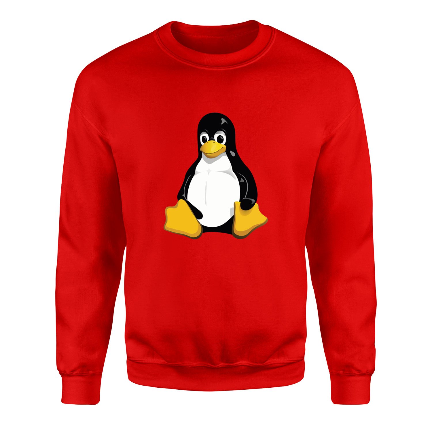 Linux Tux Sweatshirt M - Kırmızı