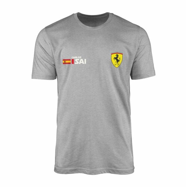 Carlos Sainz Ferrari Name Tag Tişört