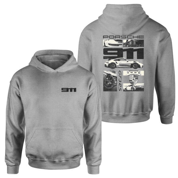 GT3 RS Grunge Hoodie S - Gri
