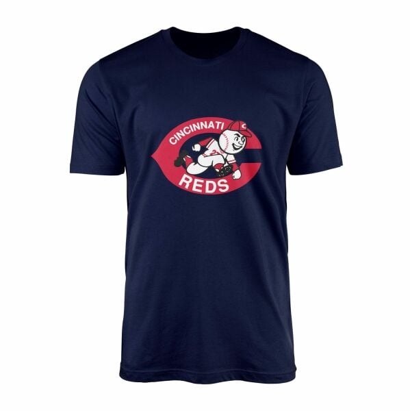 Cincinnati Reds | Mr. Red 80’s Tişört L - İndigo Mavisi