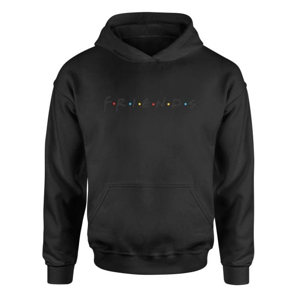 Friends Hoodie L - Siyah