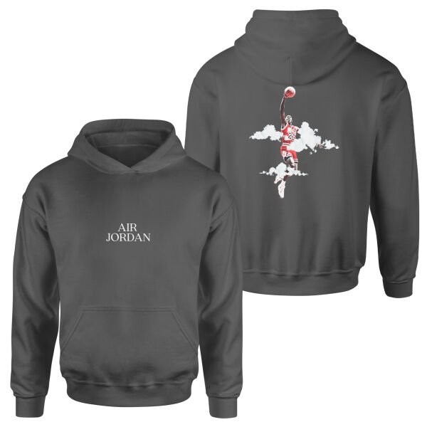 Air Jordan His Airness SE Hoodie S - Füme