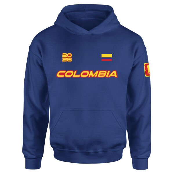Kolombiya 2026 Hoodie S - İndigo Mavisi
