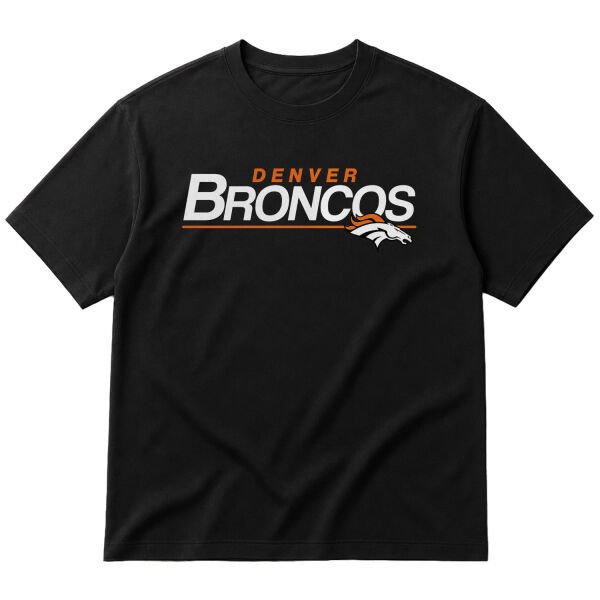 Denver BRONCOS Oversize Tişört M - Siyah