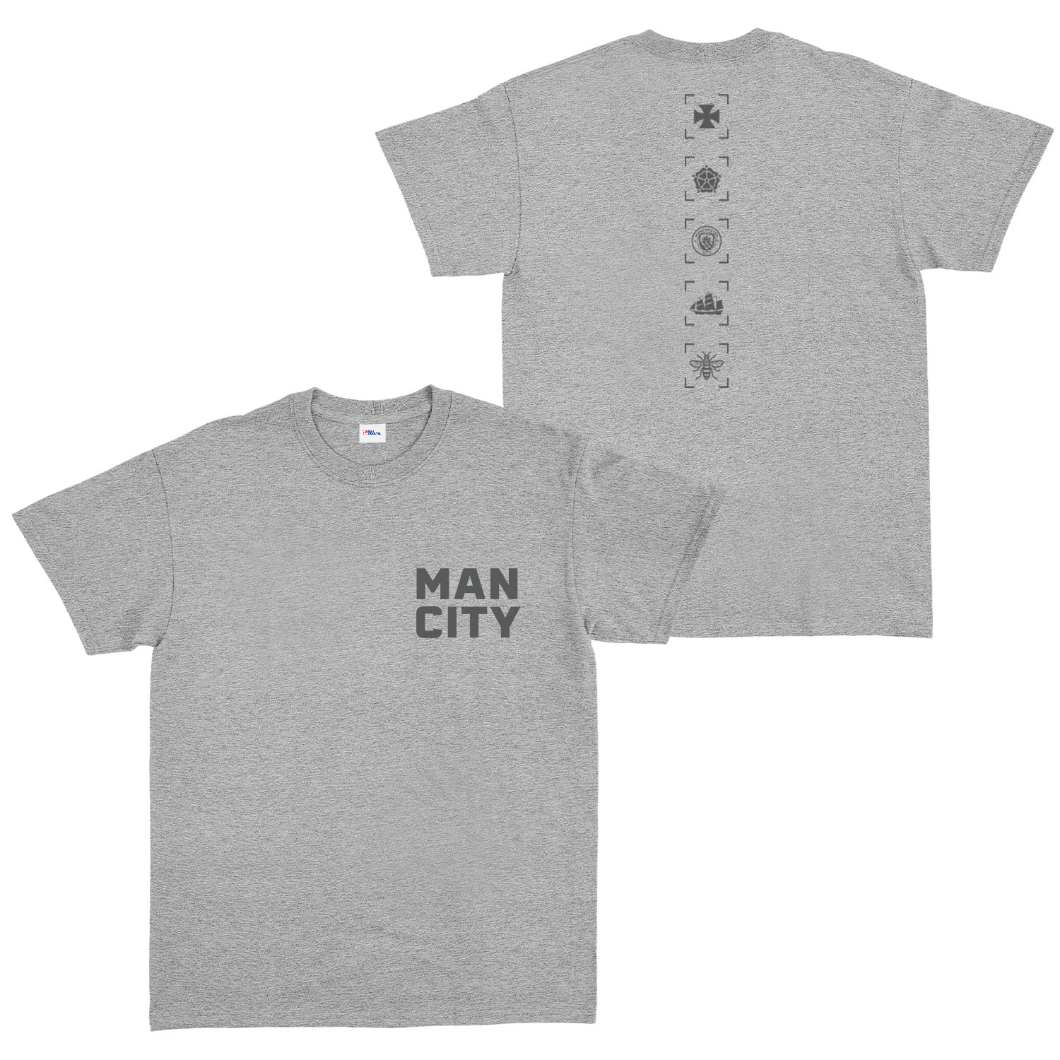Manchester City Heritage Tişört M - Gri