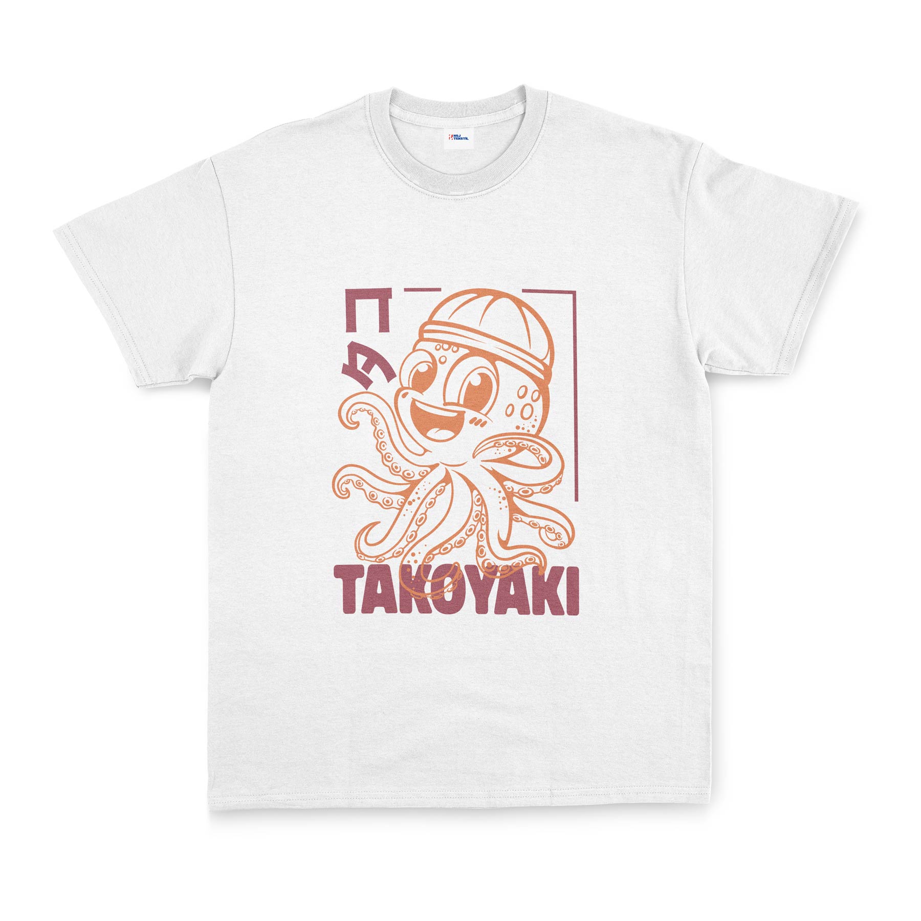 Takoyaki Tişört S - Beyaz