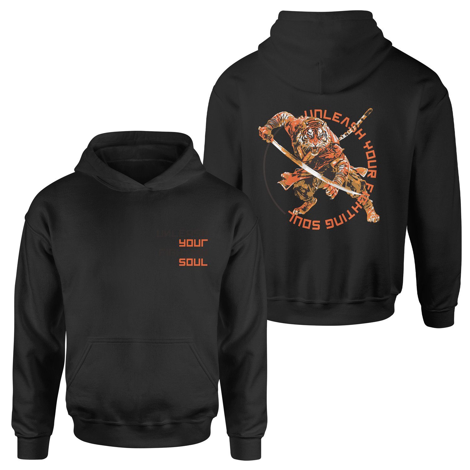 Unleash Your Fighting Soul | Siberian Tiger Hoodie S - Siyah