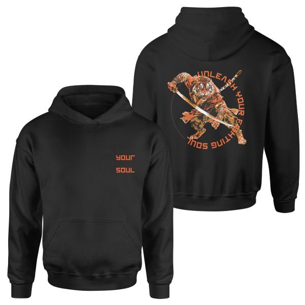 Unleash Your Fighting Soul | Siberian Tiger Hoodie S - Siyah