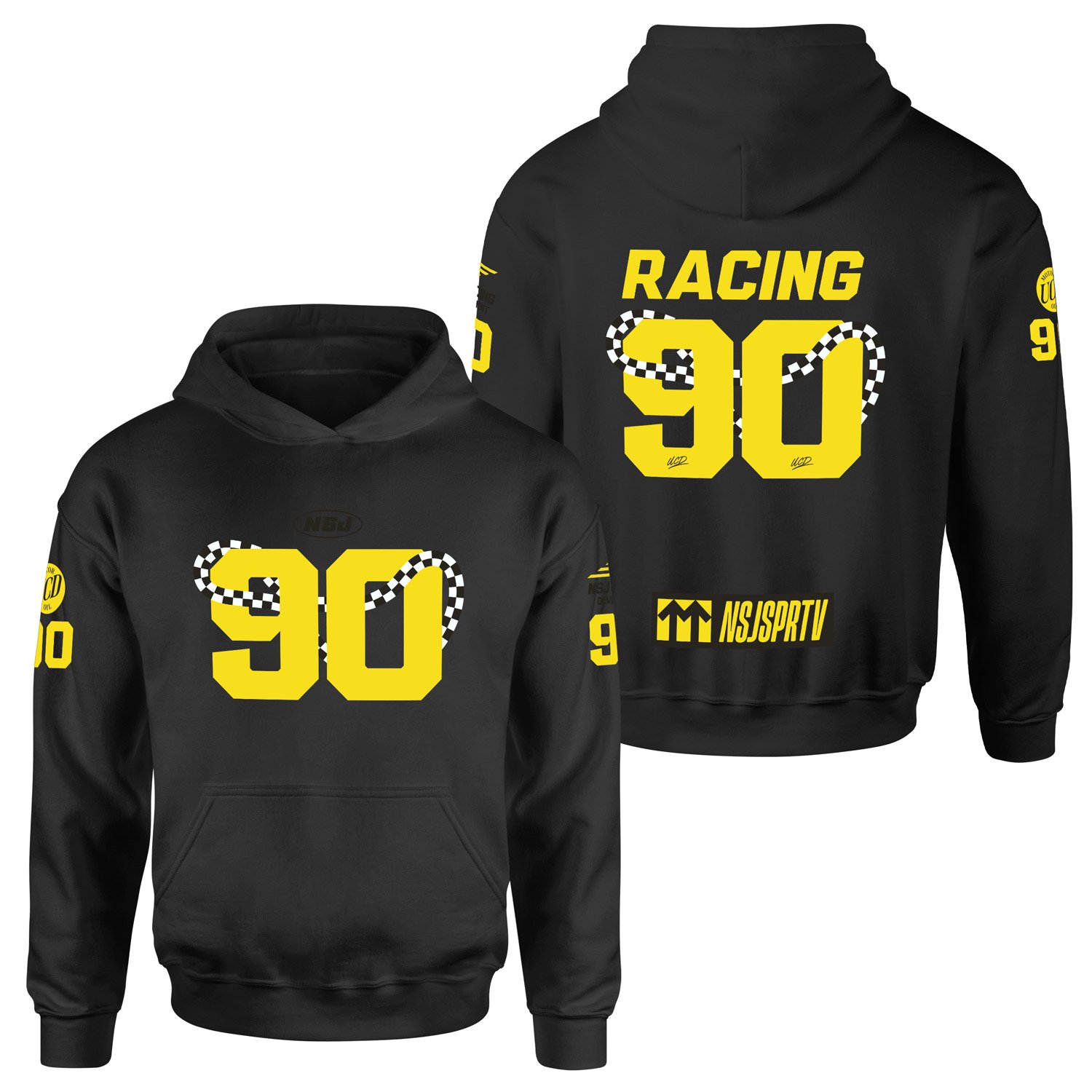 NSJSPRTV Racing Development Teamline Hoodie XXL - Siyah