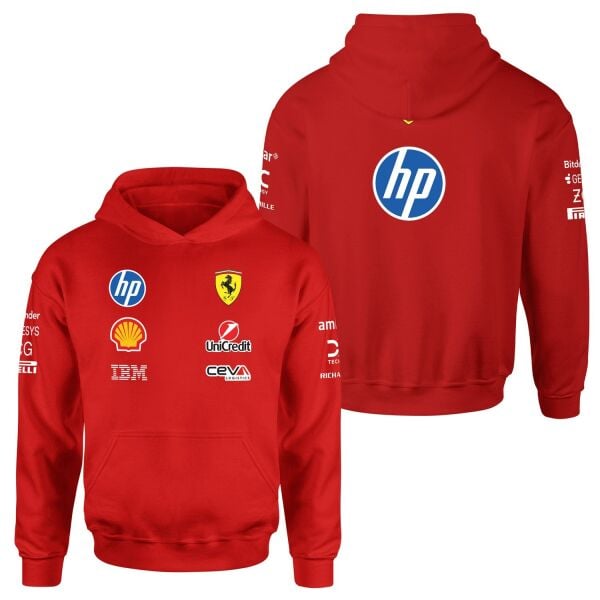 Scuderia Ferrari 2026 Teamline Hoodie XL - Kırmızı | OUTLET
