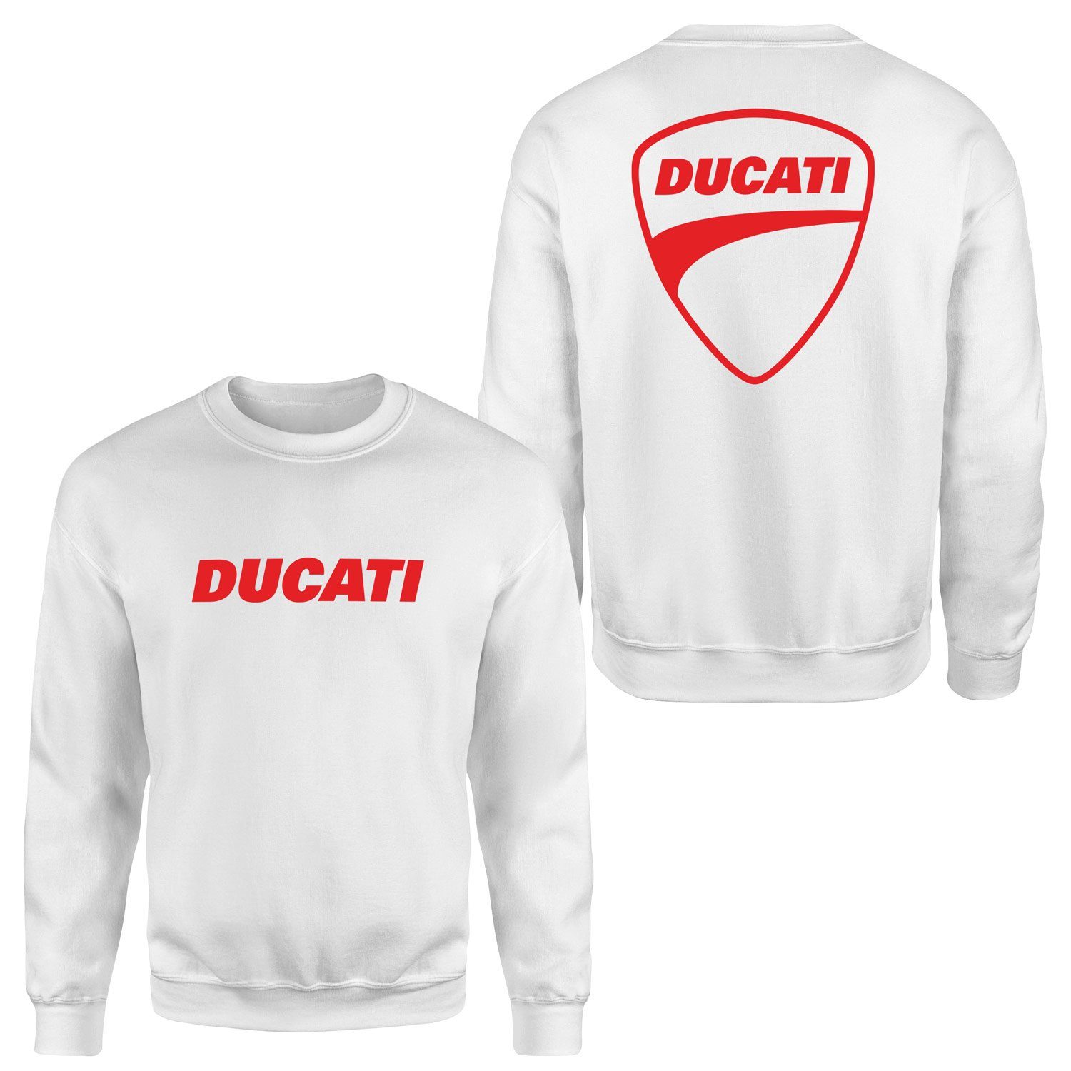 Ducati Italian Thunder Sweatshirt S - Beyaz