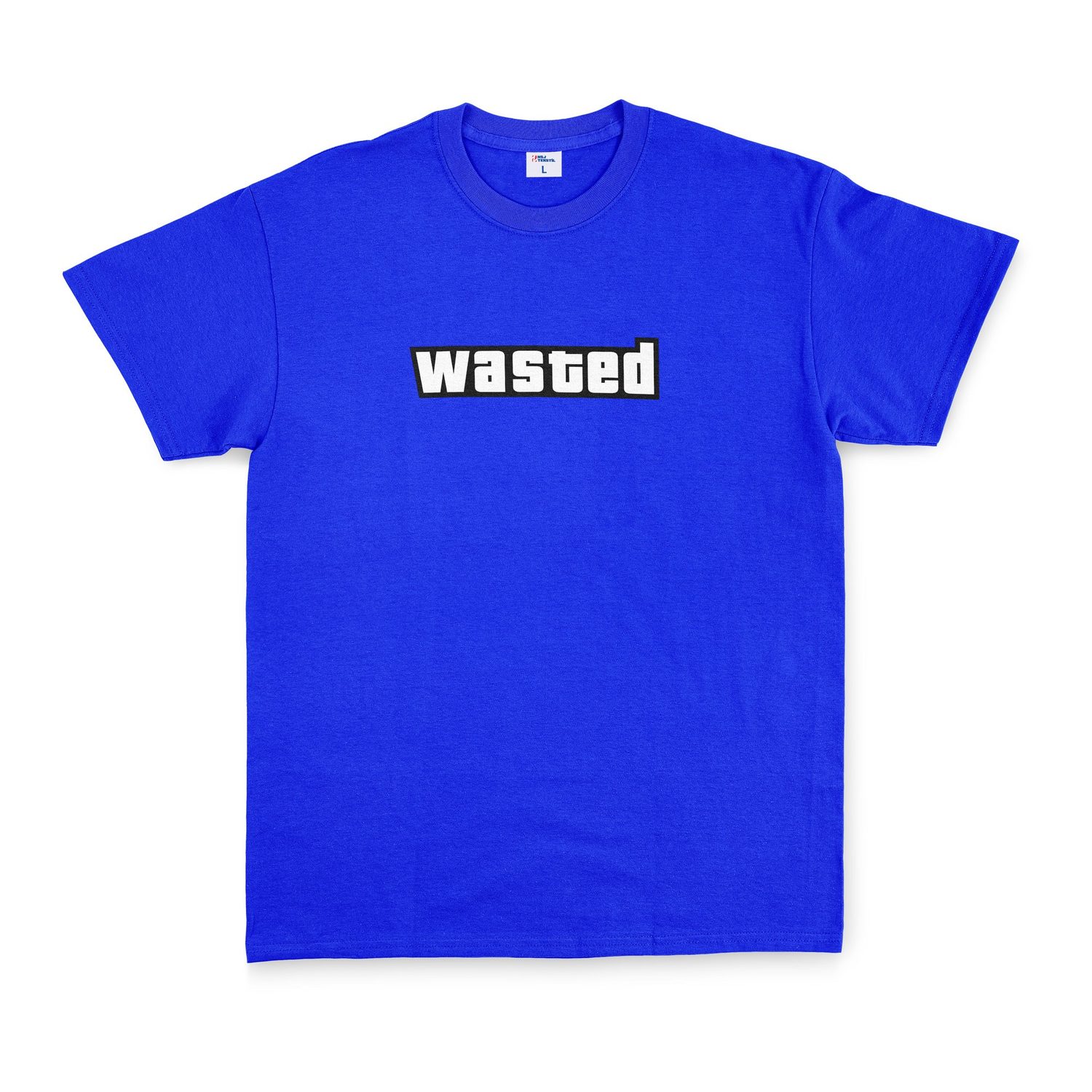 Wasted | GTA Tişört M - Mavi