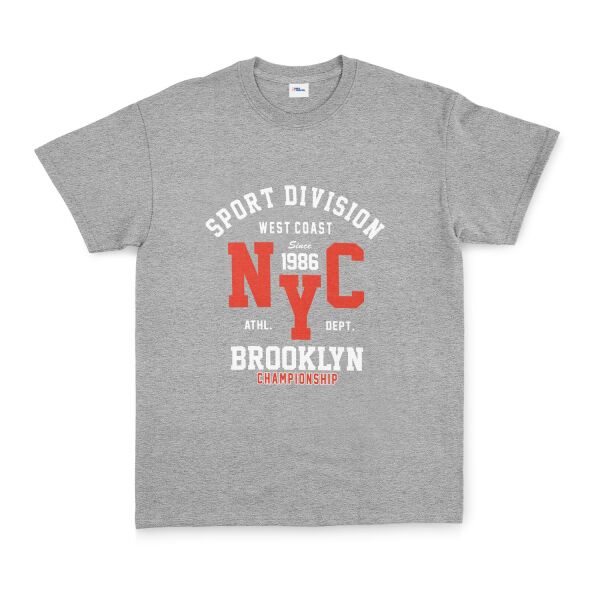 NYC West Coast SD Tişört L - Gri