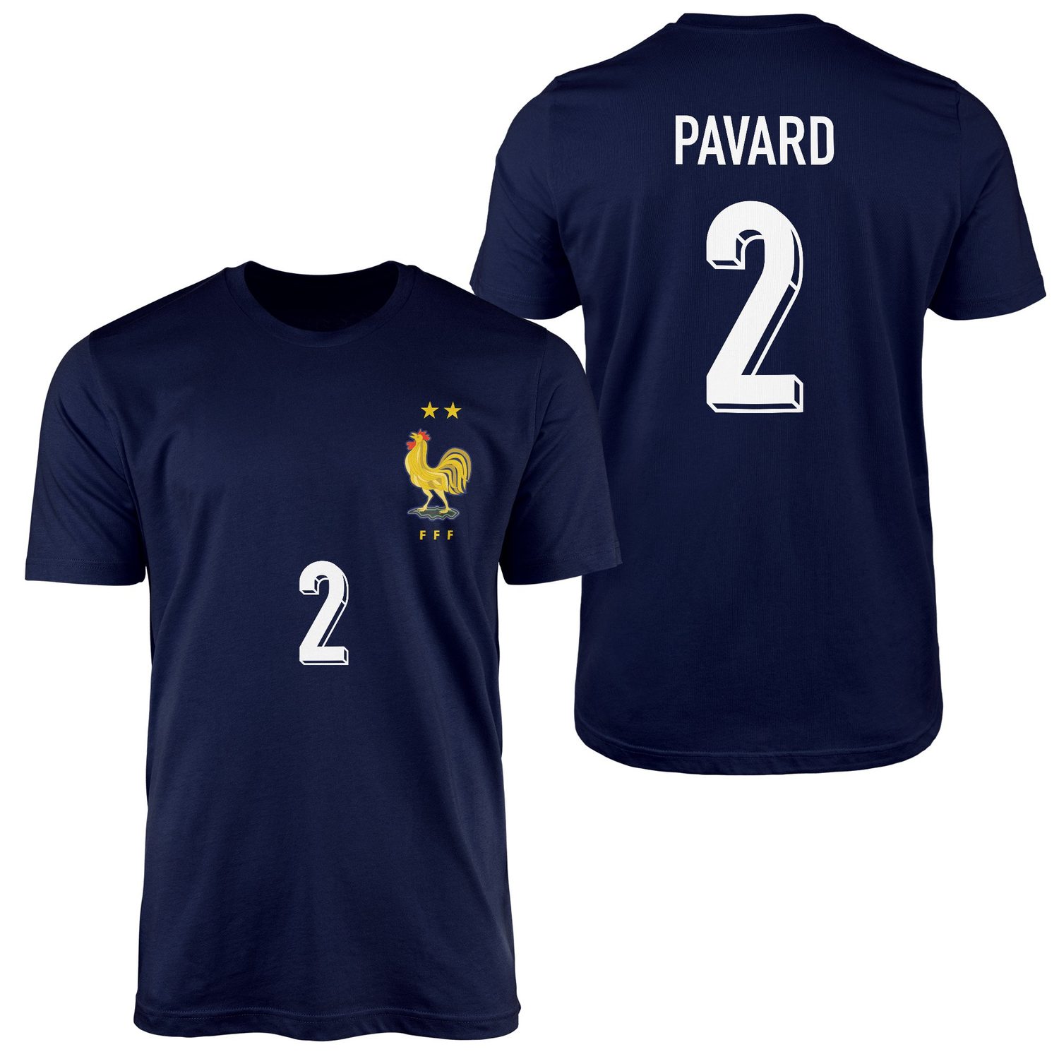 Benjamin Pavard | Fransa 2024 Forma Tişört L - İndigo Mavisi