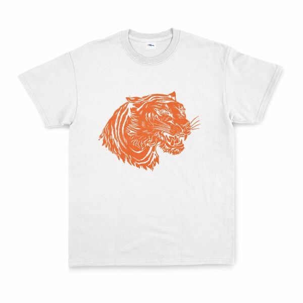 Clemson Tiger Print Tişört M - Beyaz