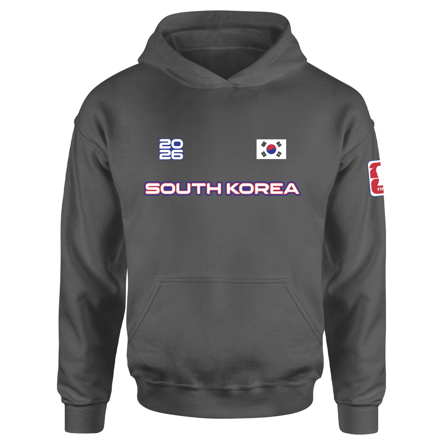 Güney Kore 2026 Hoodie L - Füme